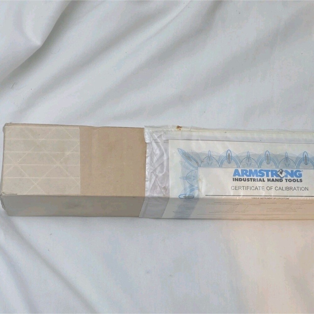 Armstrong 64-085 1/2" Torque Wrench 10-150 ft-lb New Old Stock w/ Cert
